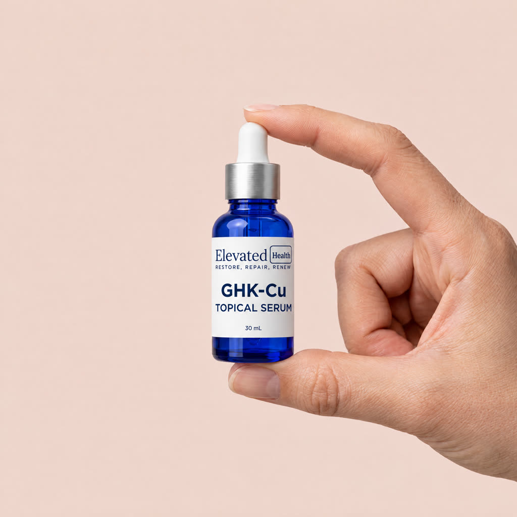 Elevated Health GHK-Cu topical serum bottle